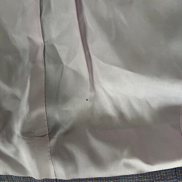 ♥️ Alberto Mikali Vintage Purple Cropped Tweed Military Jacket Size 4 - Picture 9 of 10